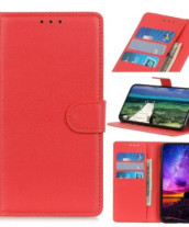 Кожен калъф тефтер и стойка Magnetic FLEXI Book Style за Motorola Moto G31 / Motorola Moto G41 червен 